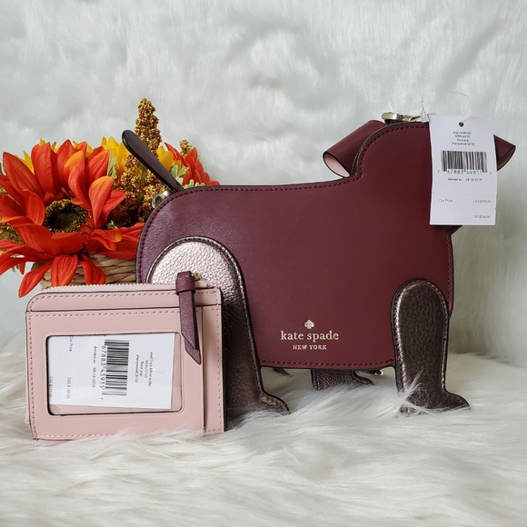 Kate Spade Floral Pup Dog Crossbody and Wallet - Picture 4 of 5